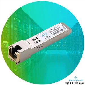 ตัวรับส่งสัญญาณออปติก 10 100 1000 โมดูล BASE-T SFP