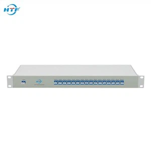 ไฟเบอร์ออปติก 16ch ไฟเบอร์คู่ DWDM MUX DEMUX