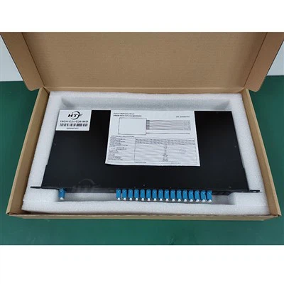 16CH DWDM ไฟเบอร์คู่ 1U แร็ค Mux/demux